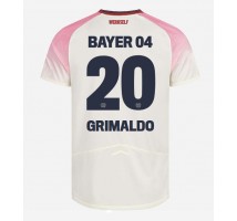 Bayer Leverkusen Alejandro Grimaldo #20 Koszulka Wyjazdowa 2025-26 Krótki Rękaw